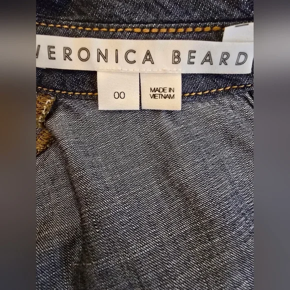 Veronica Beard Blue Denim Blouse - Picture 6 of 7